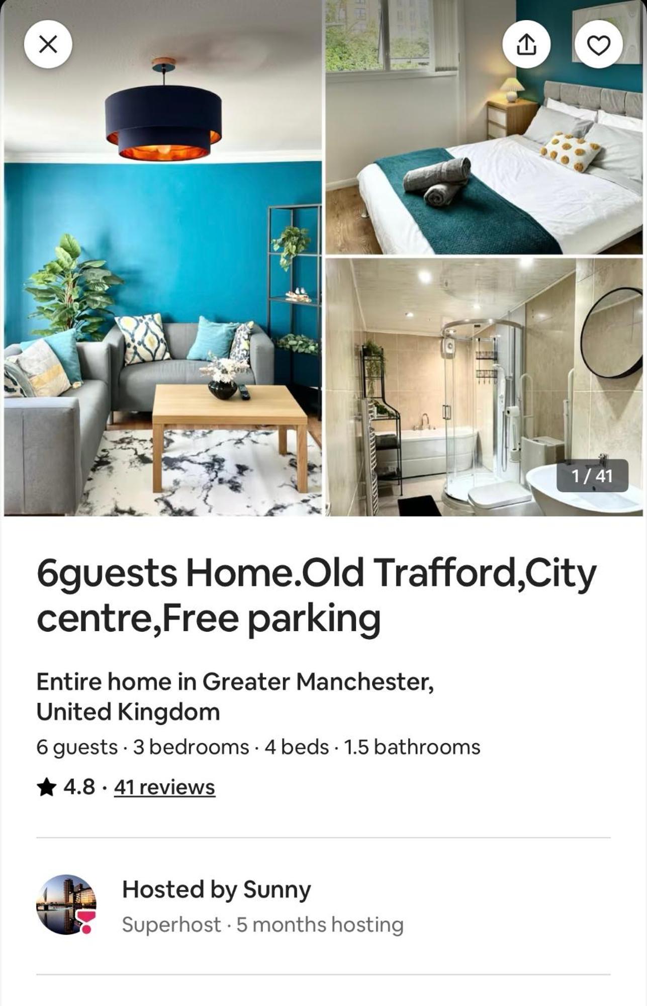 6 Guests House Old Trafford,Media City,City Centre, Free Parking Manchester Eksteriør bilde